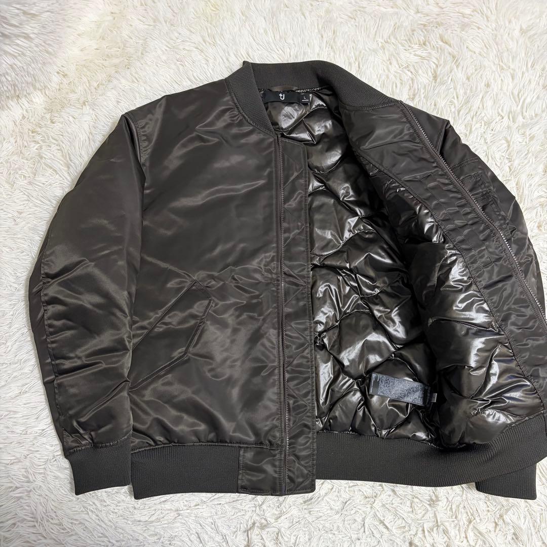 【極美品】UNIQLO +J ハイブリッドダウンオーバーサイズMA-1 Lサイズ