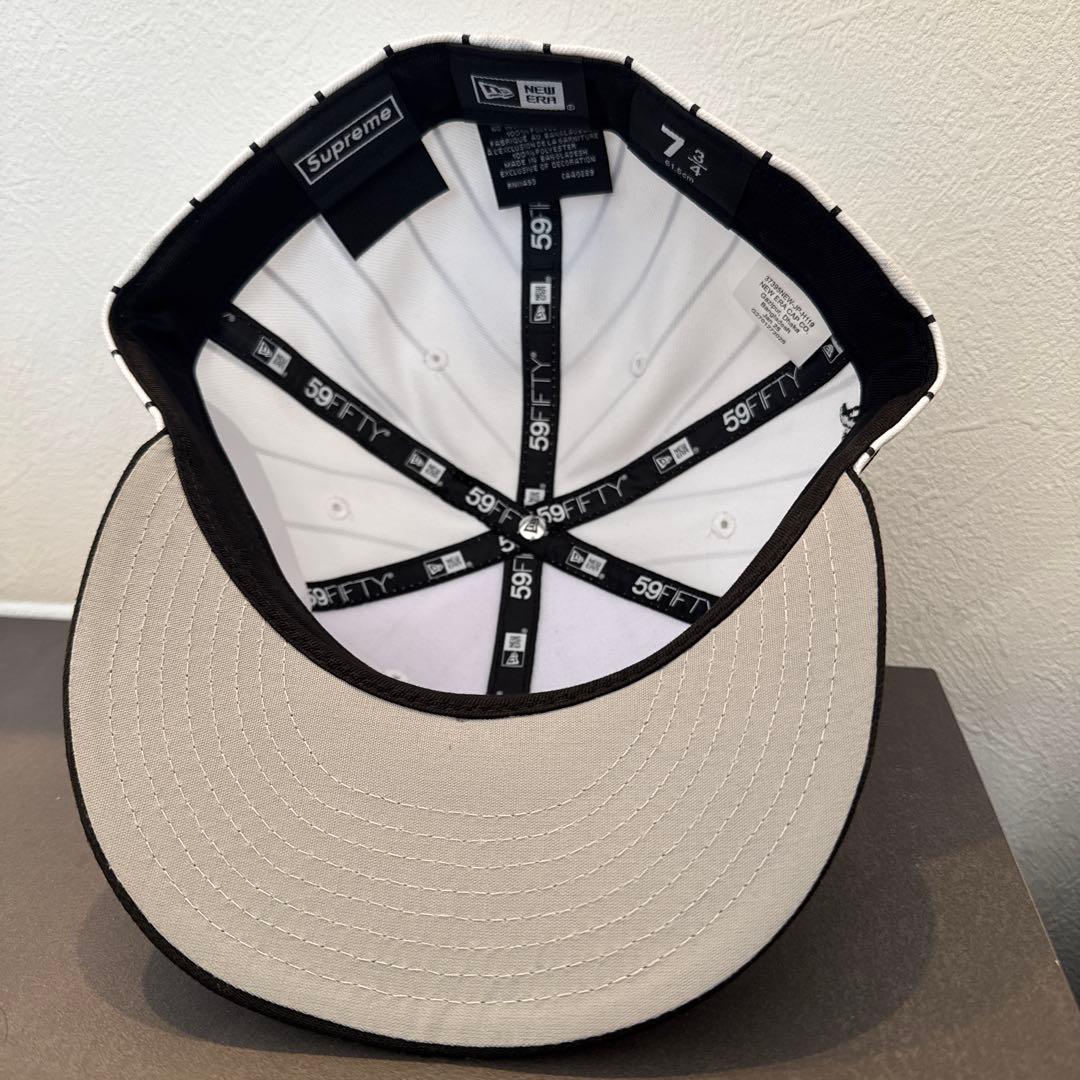 帽子 Supreme x run SLogo NewEra \"Stripe\"