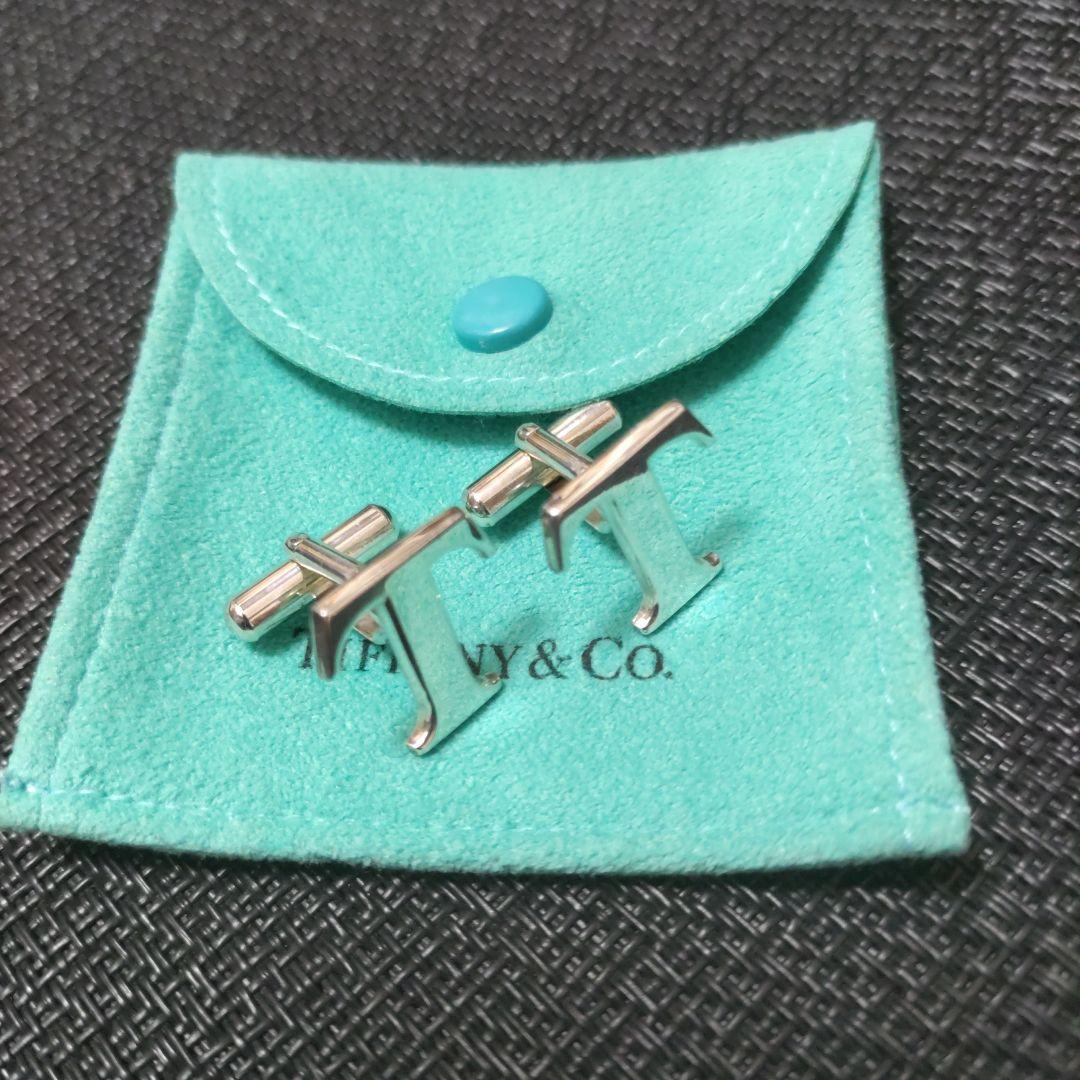 Tiffany&Co. ティファニーカフス Tロゴ Sv925