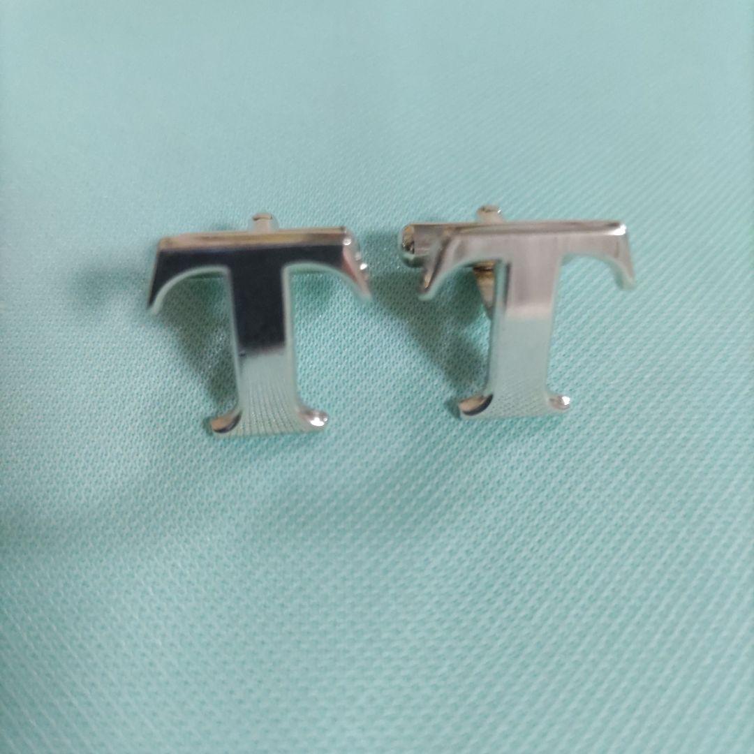 Tiffany&Co. ティファニーカフス Tロゴ Sv925