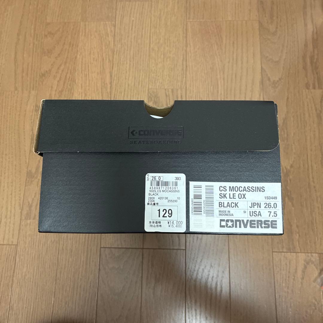 converse モカシンシューズ