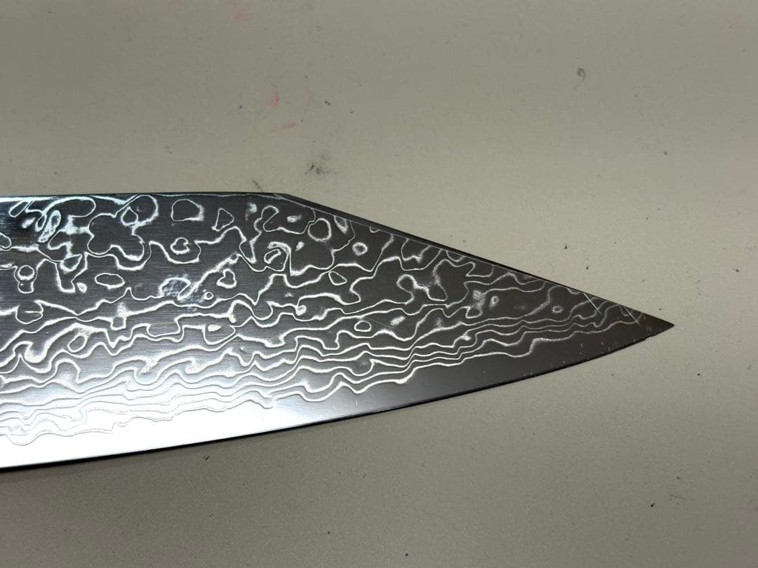【値下】實光刃物 切付三徳170mm NEVER STAIN 粉末ハイスSPG2