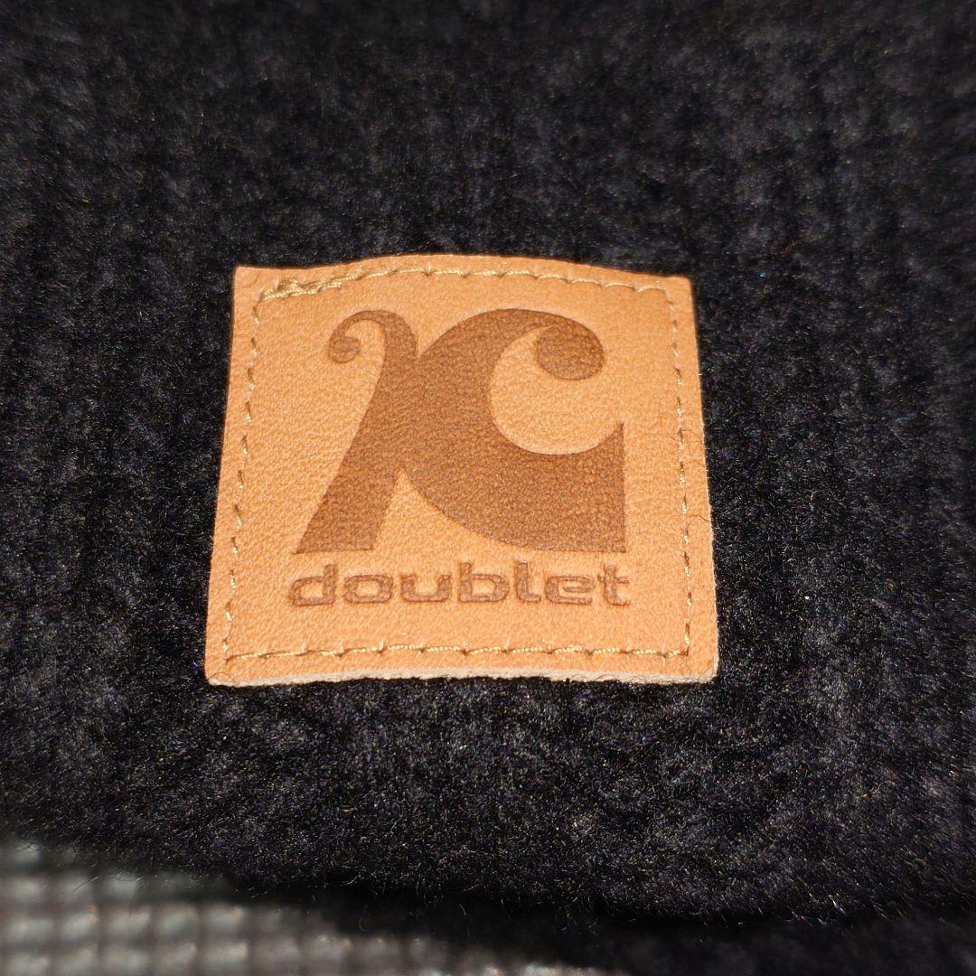 doublet KIJIMA TAKAYUKI レザーパッチウールビーニー