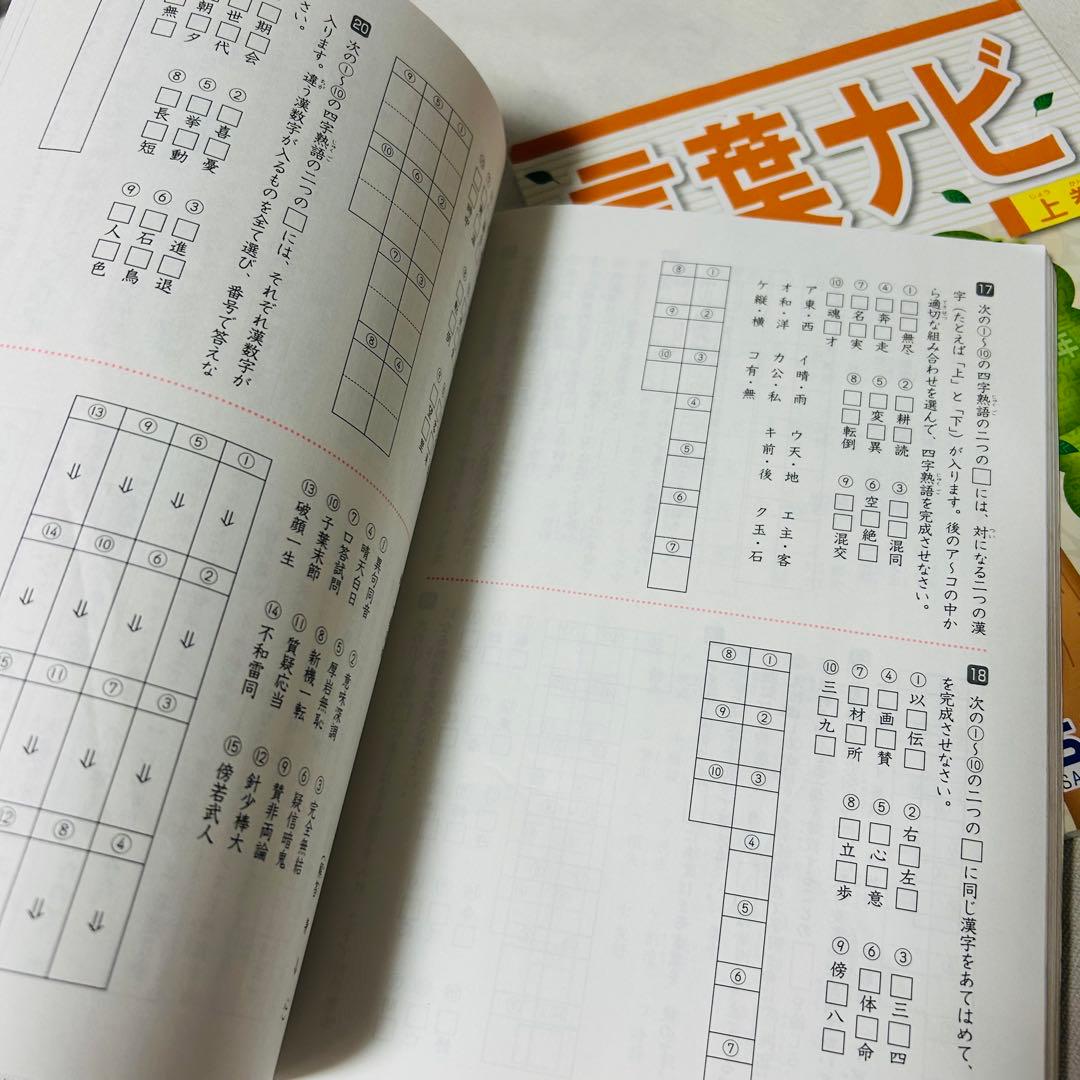 19-21 未記入　SAPIX サピックス　言葉ナビ　上巻　下巻　重要教材