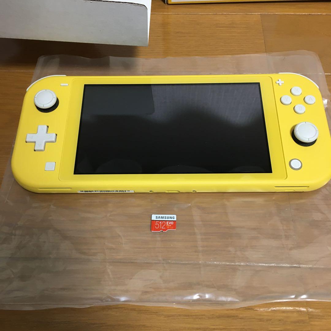 Nintendo Switch Lite イエロー 本体　SD 512GB 付き