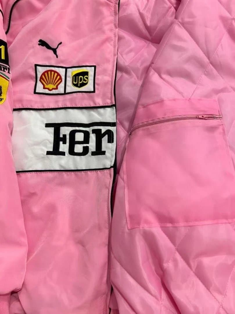 Ferrari フェラーリ F1 レーシングジャケット 刺繍 中綿 M-XXL
