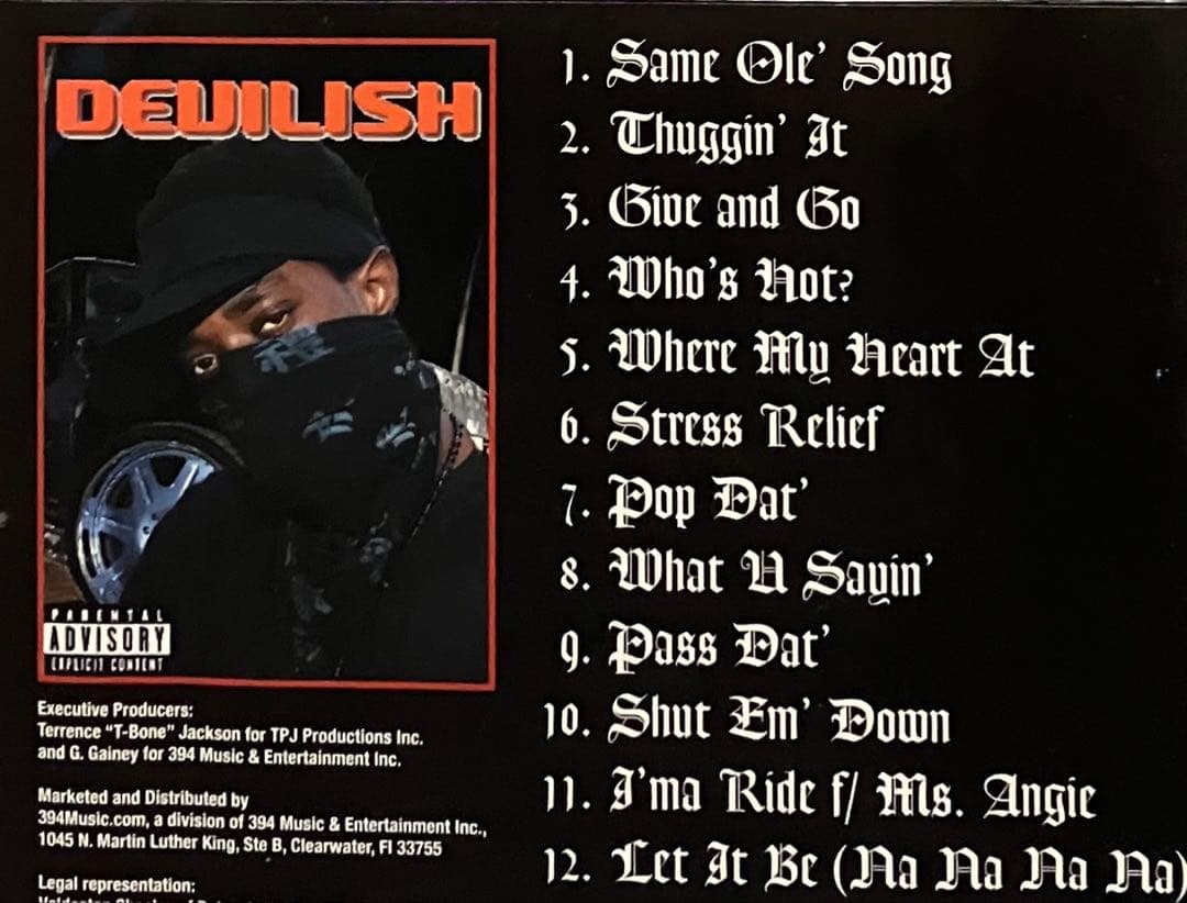 洋楽 G-RAP DEVILISH - PAST DUE