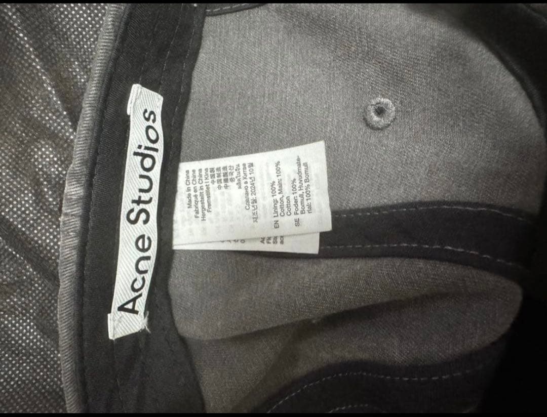 Acne Studios グレー キャップ