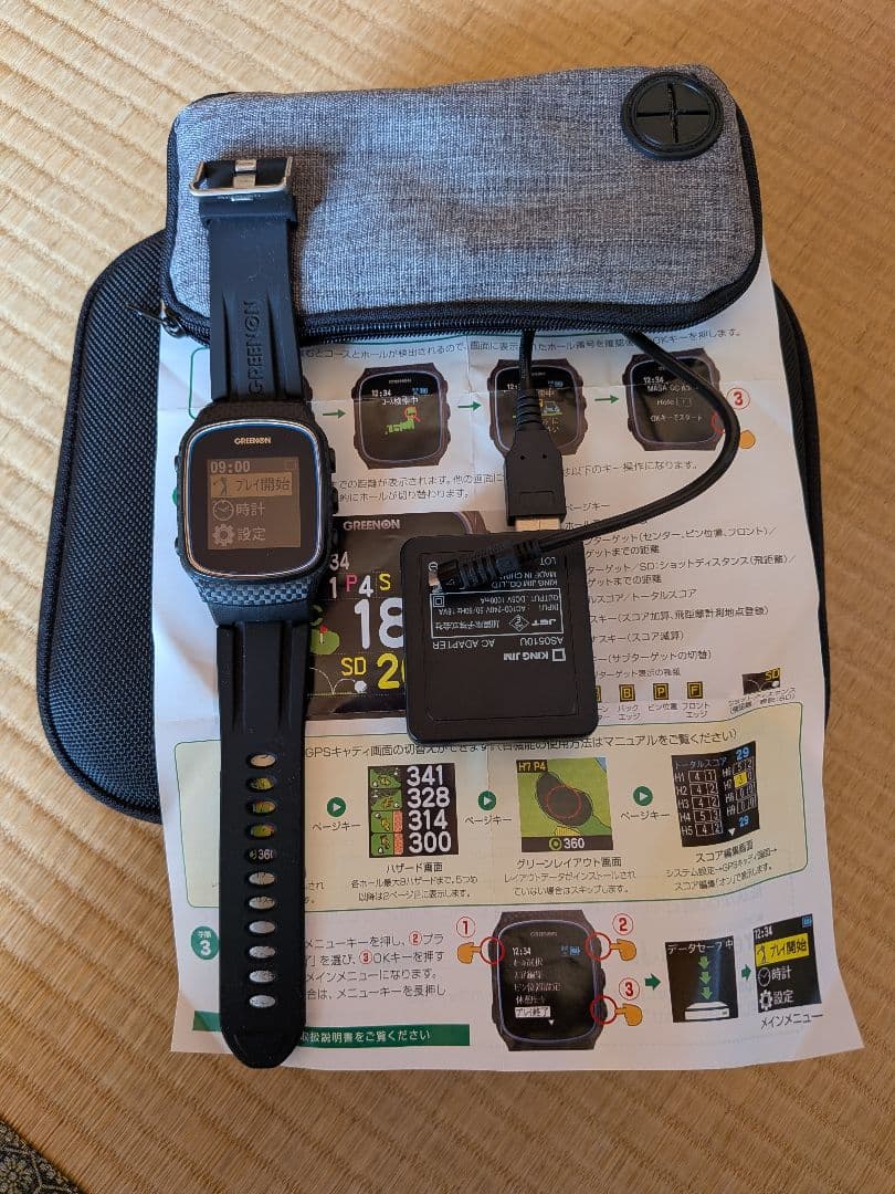 ゴルフスイングトレーナーGST-5GL GREENONゴルフウォッチNORM Ⅱ