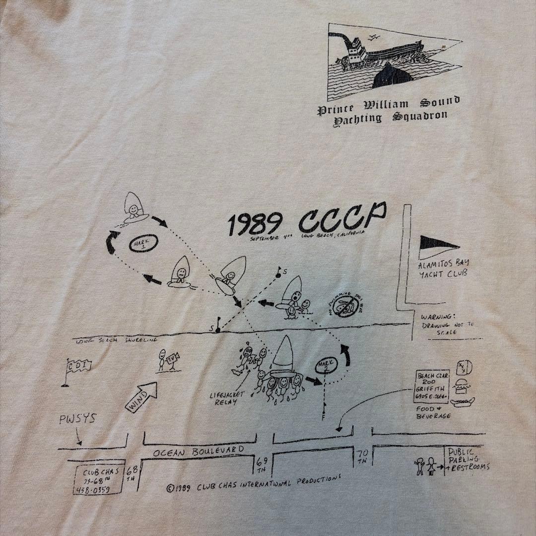 80s USA製　ホワイトTシャツ　企業プロジェクトT