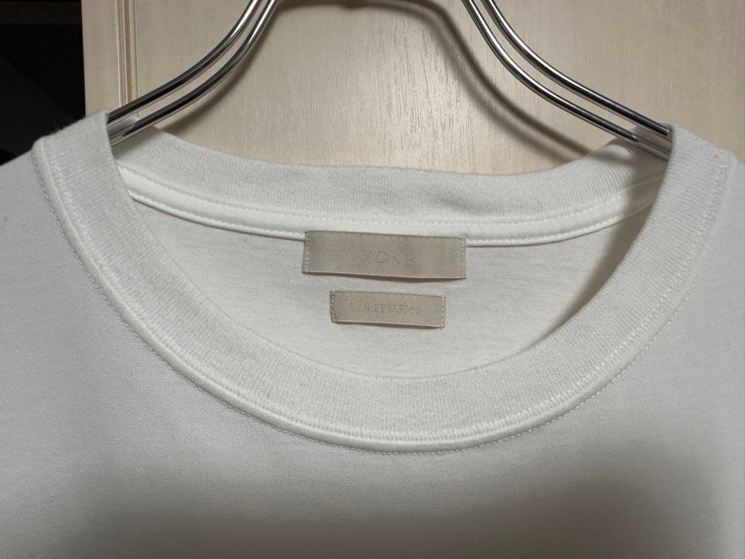 トップス YOKE NEWMAN EMBROIDERED T-SHIRT WHITE 3