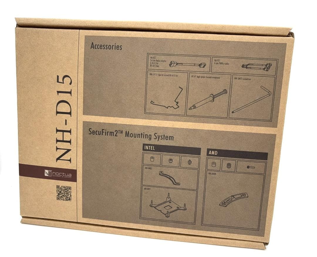 Noctua NH-D15 プレミアムCPUクーラー 付属品完備