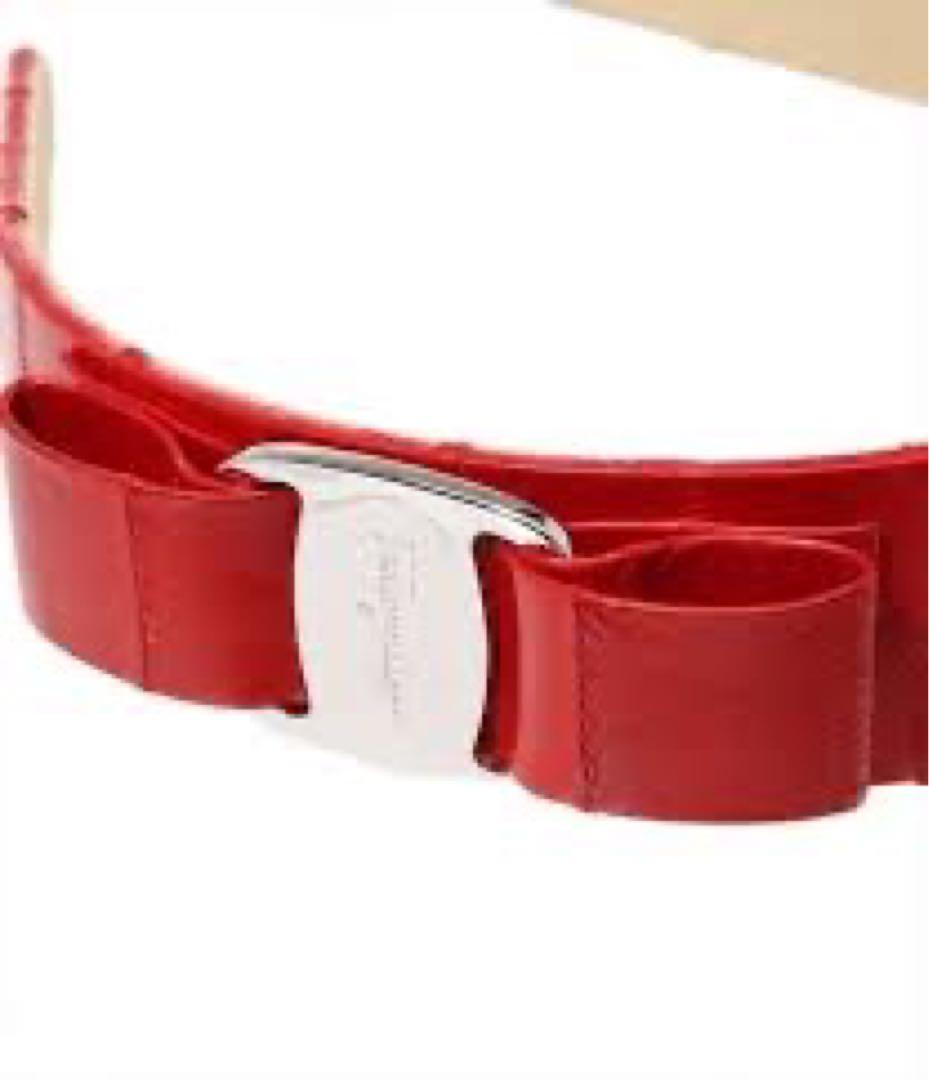 【新品】Salvatore Ferragamo カチューシャ リボン 赤
