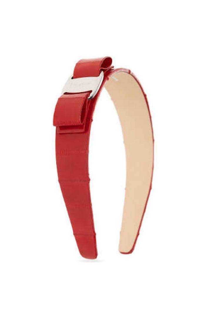 【新品】Salvatore Ferragamo カチューシャ リボン 赤