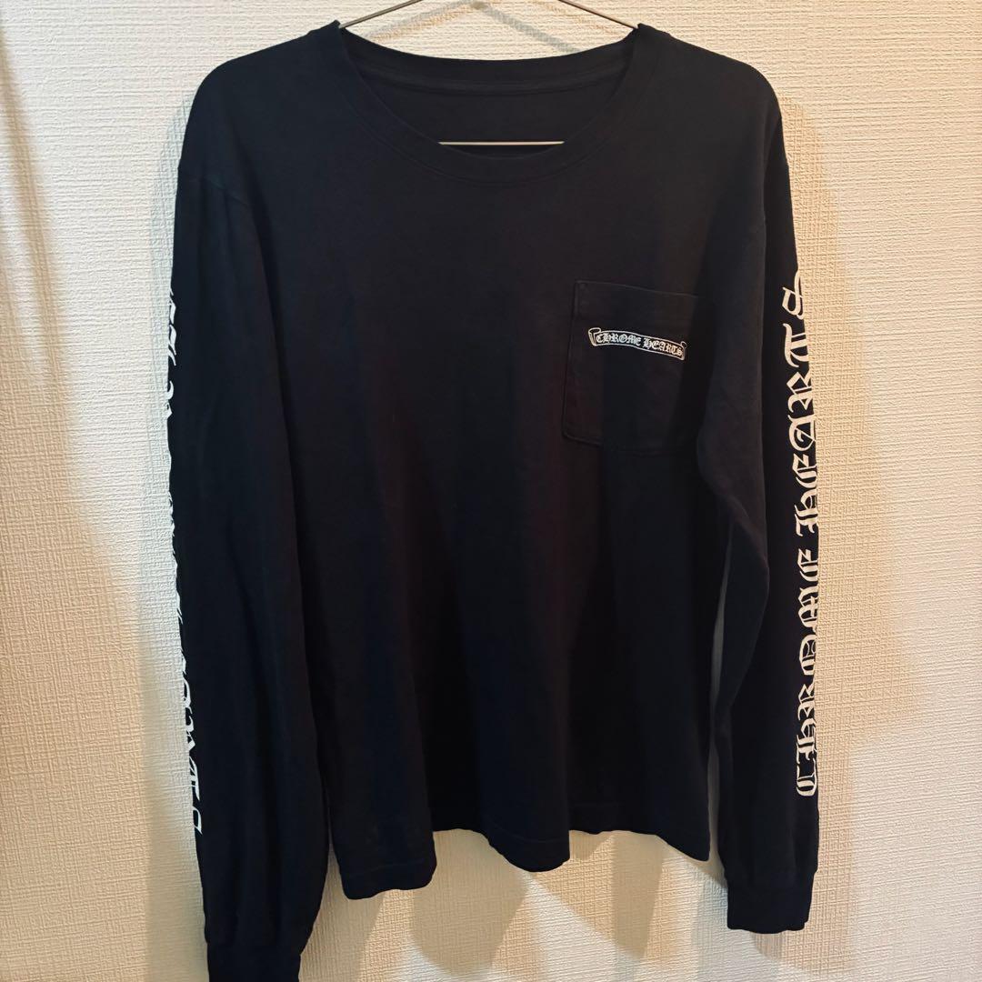 ※只今値下げ中※CHROME HEARTS クロムハーツ スクロールラベル長袖