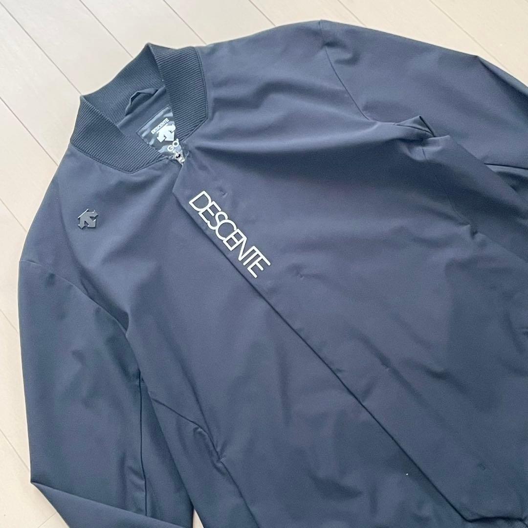 【極美品】デサントゴルフ レクタス ストレッチ ボンバージャケット 黒 MA1