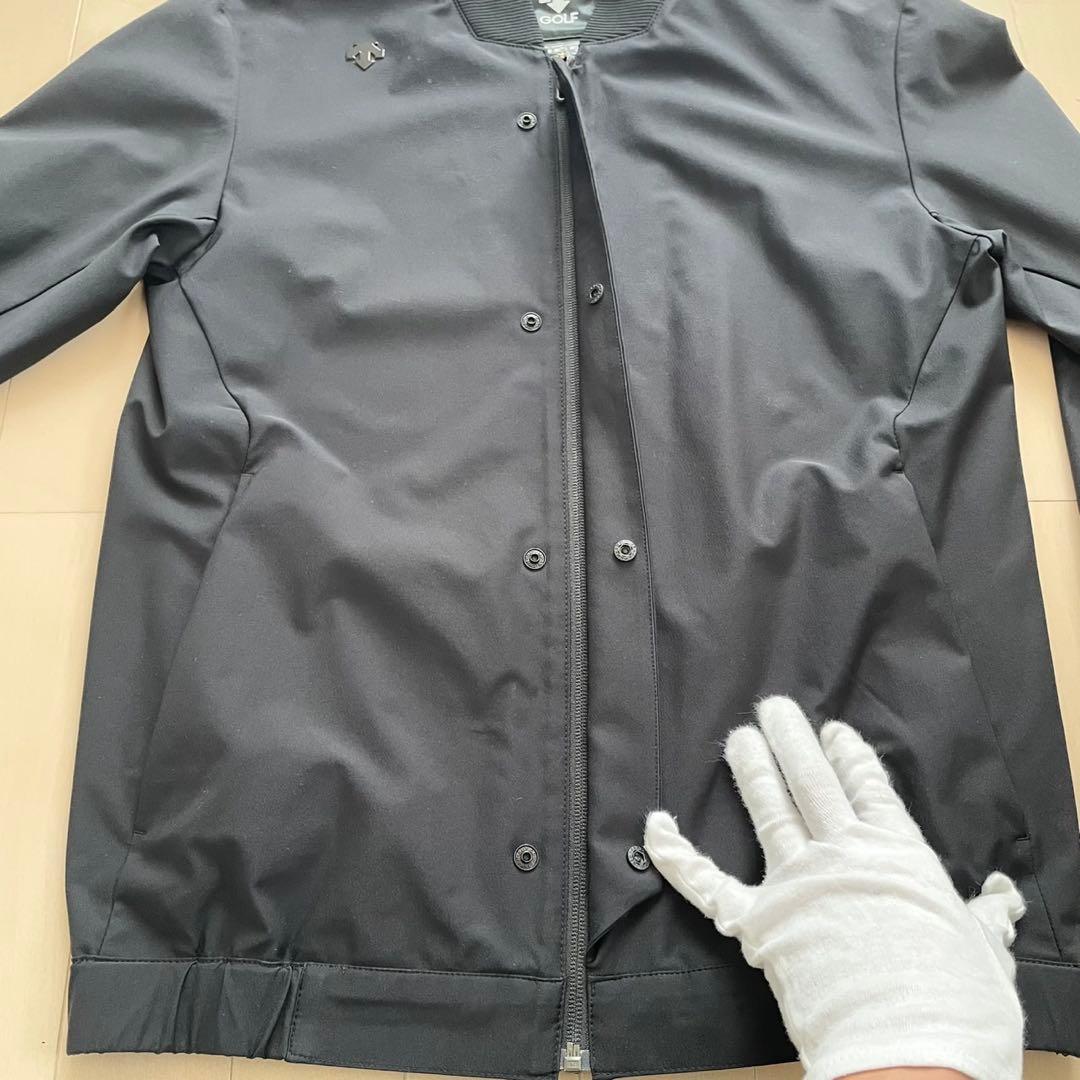 【極美品】デサントゴルフ レクタス ストレッチ ボンバージャケット 黒 MA1