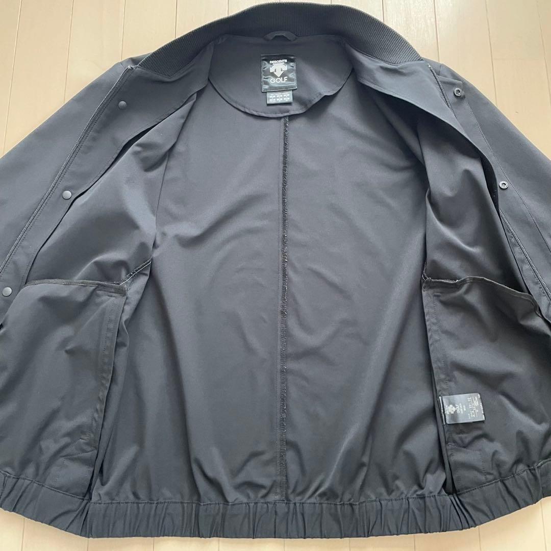 【極美品】デサントゴルフ レクタス ストレッチ ボンバージャケット 黒 MA1