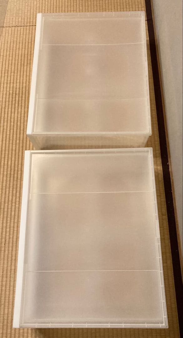 無印良品　ポリプロピレン　クローゼット　収納ケース　ワイド　小4個