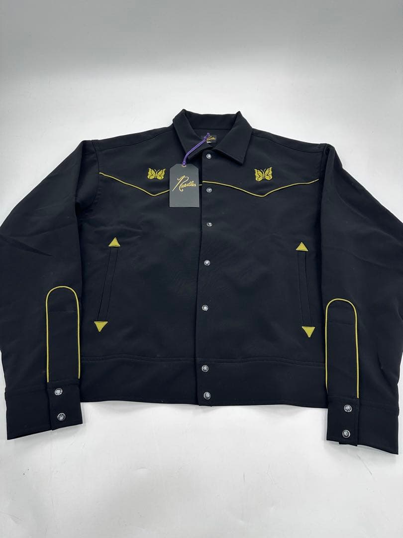希少/新品/needles/パイピング カウボーイ ジャケット/L/ブラック