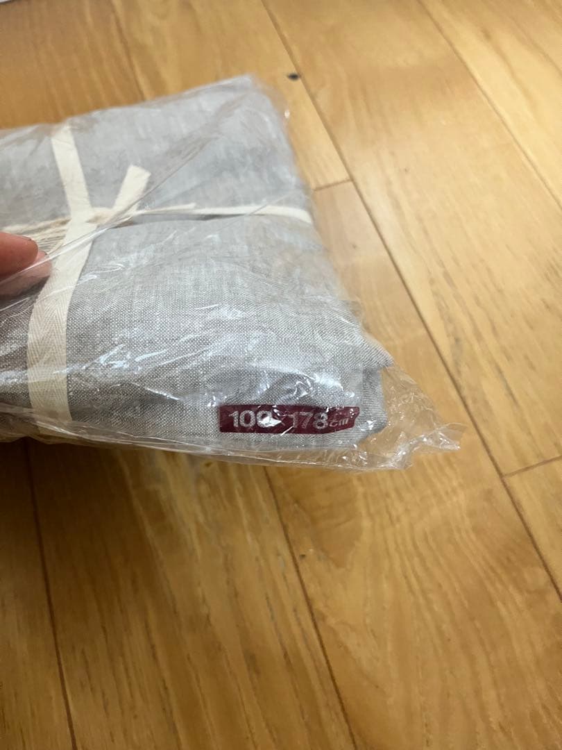 GW最終セール　無印良品　プリーツカーテン　リネン100% 2種　小1枚大2枚
