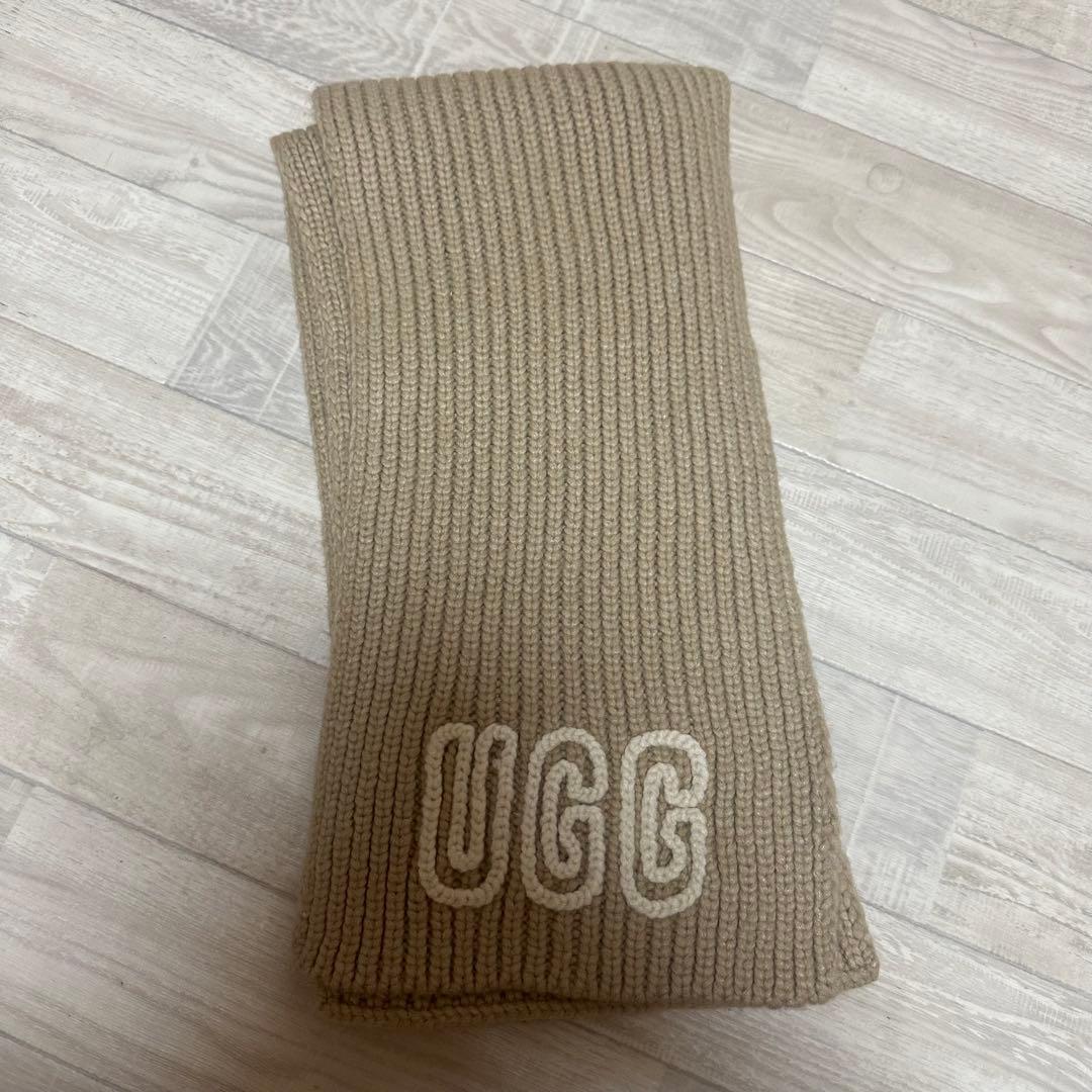 UGG Chunky Crafted Rib Scarfリブ編みニットマフラー