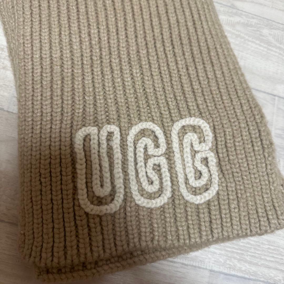 UGG Chunky Crafted Rib Scarfリブ編みニットマフラー