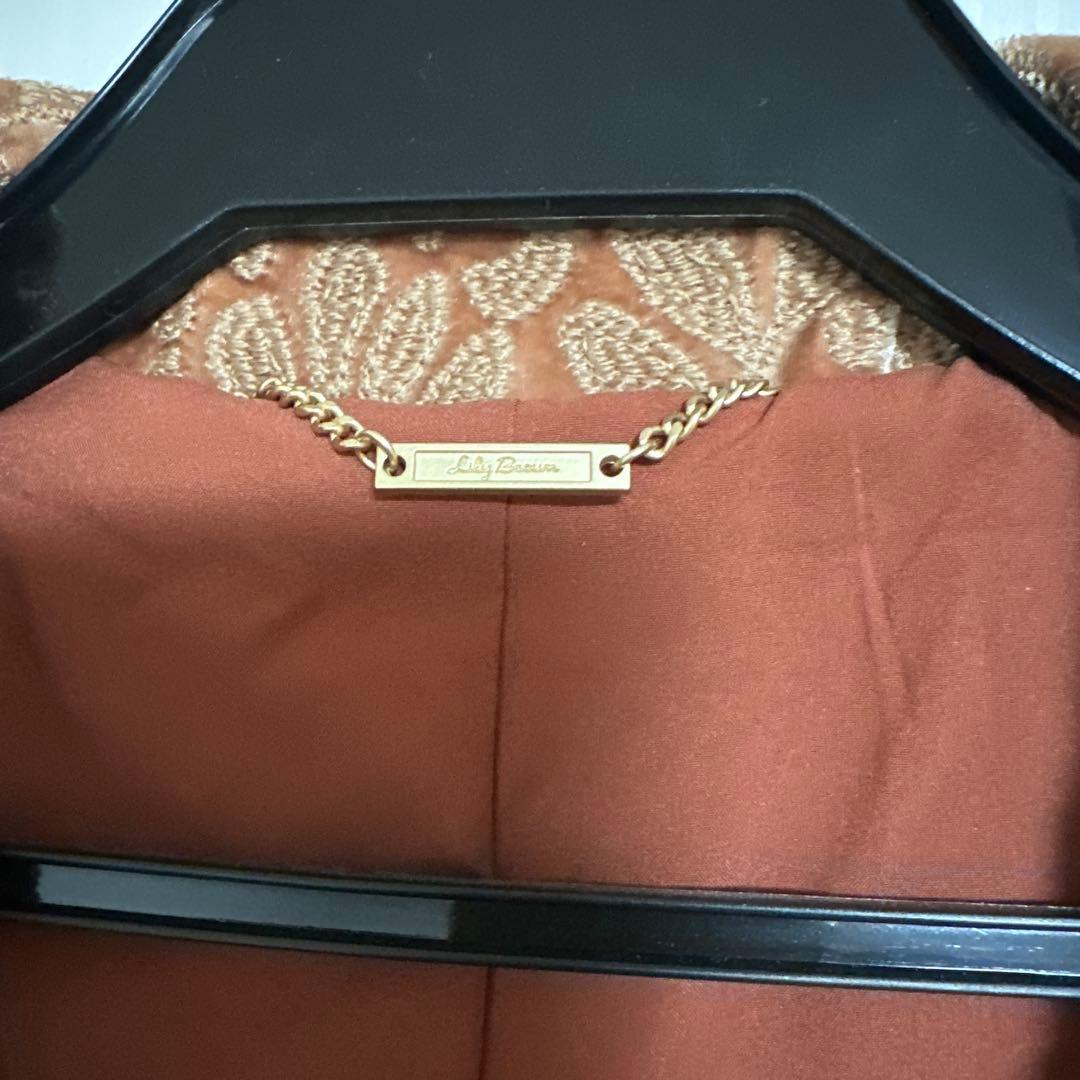 Lily Brown 花柄刺繍ロングコート