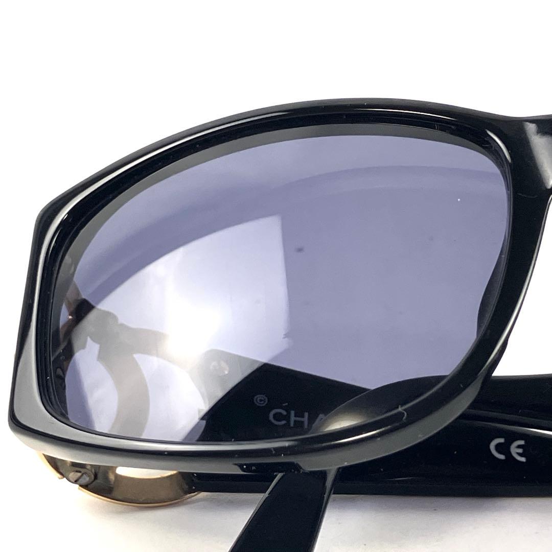 CHANEL シャネル　サングラス　ココマーク　ロゴ　セルフレーム　ブラック