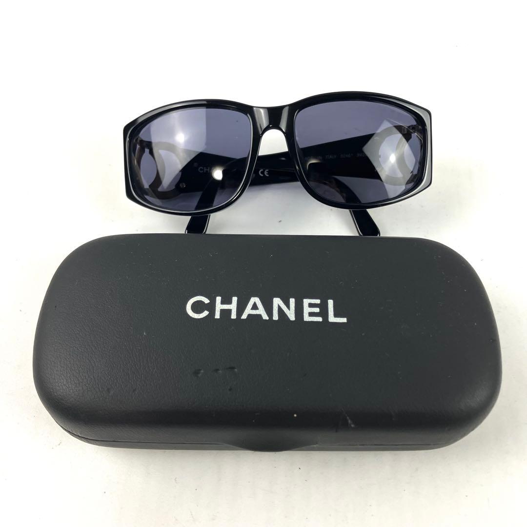 CHANEL シャネル　サングラス　ココマーク　ロゴ　セルフレーム　ブラック
