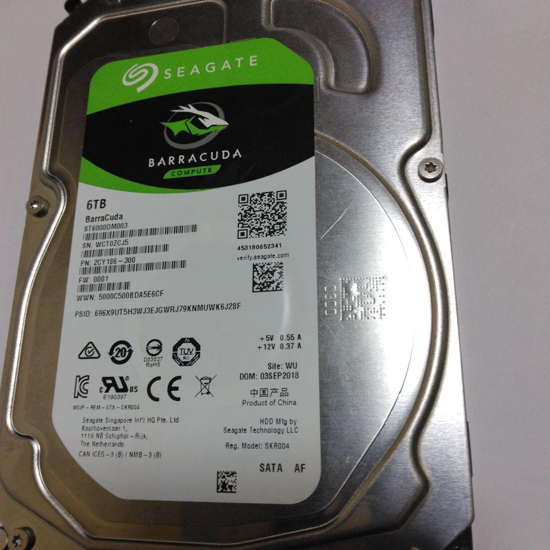 値下げ中、ST6000DM003 6TB 内蔵型HDD