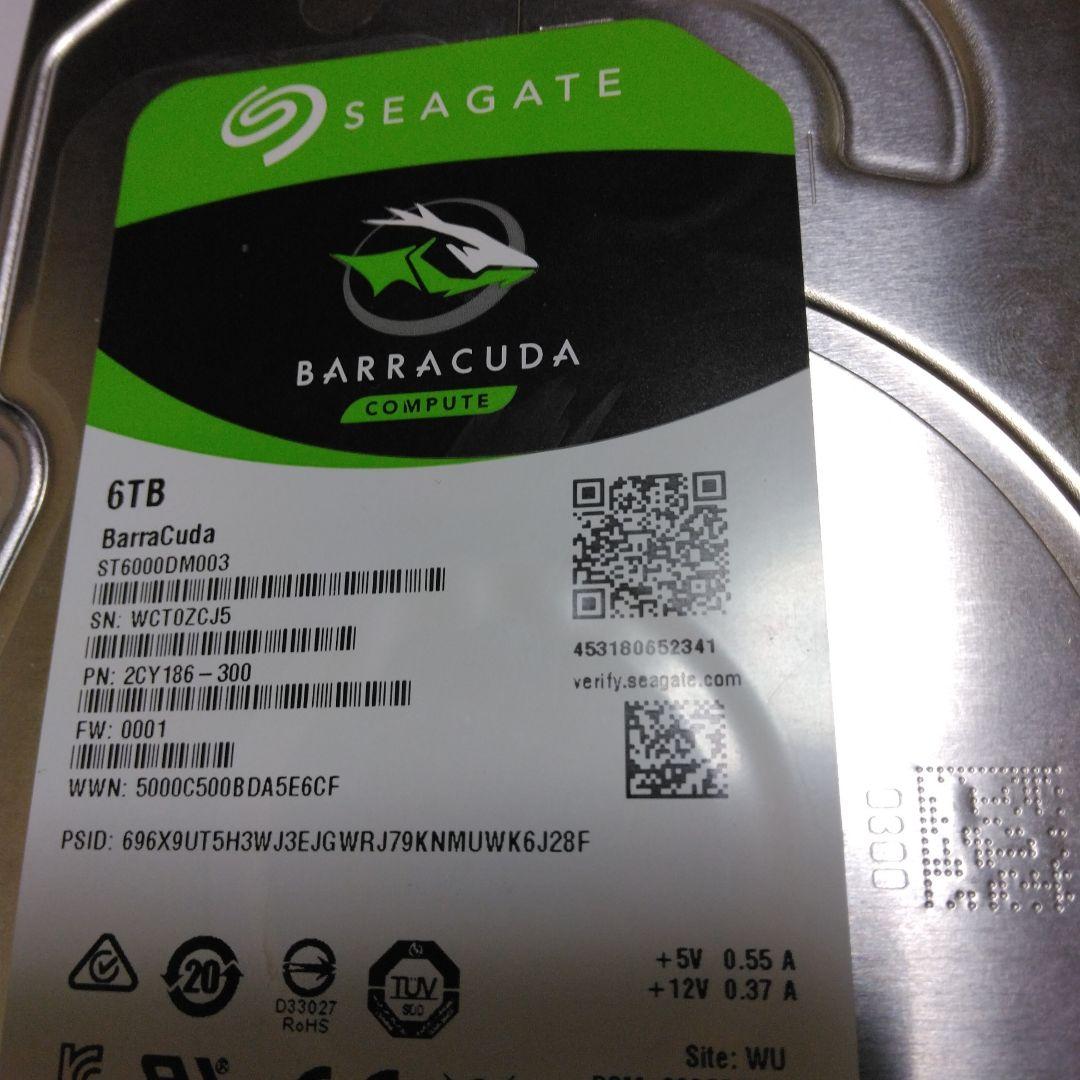 値下げ中、ST6000DM003 6TB 内蔵型HDD