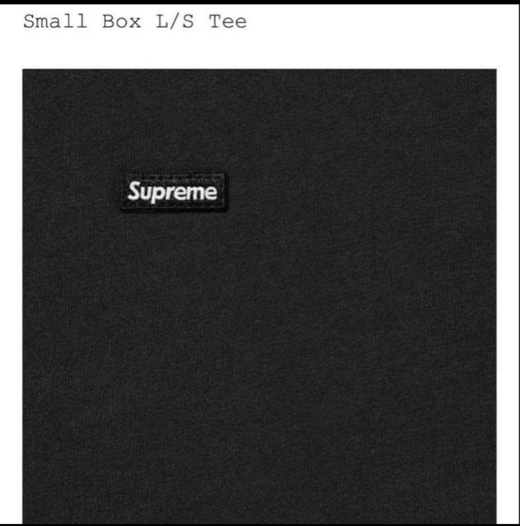 Supreme Small Box L/S Tee M ブラック
