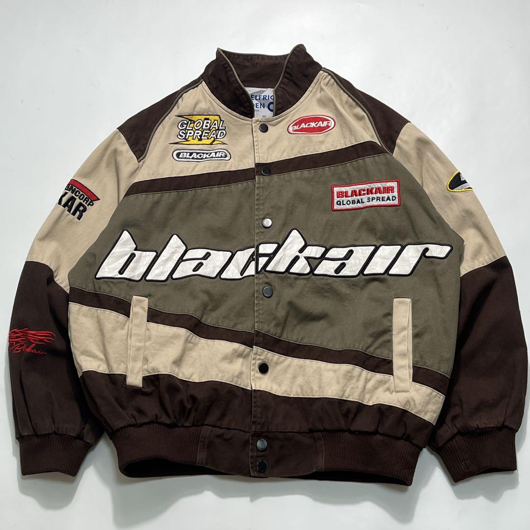 エルフリックエデン レーシングジャケット M 茶 ブラウン ブルゾン 7951