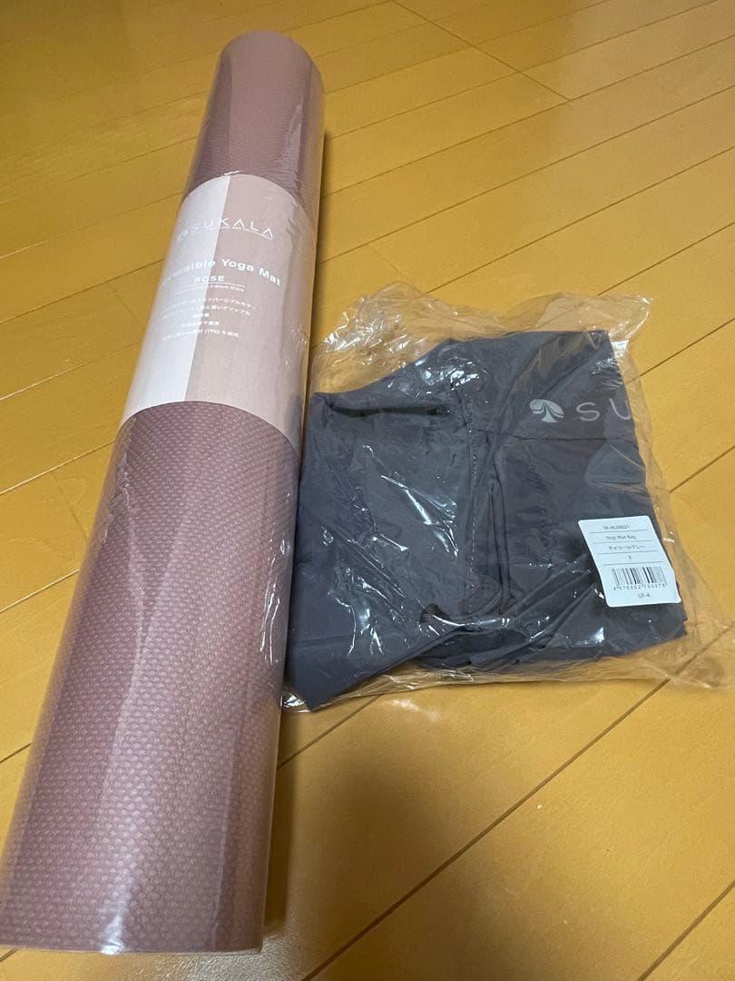 SUKALA ヨガマット ピンク 収納袋付き