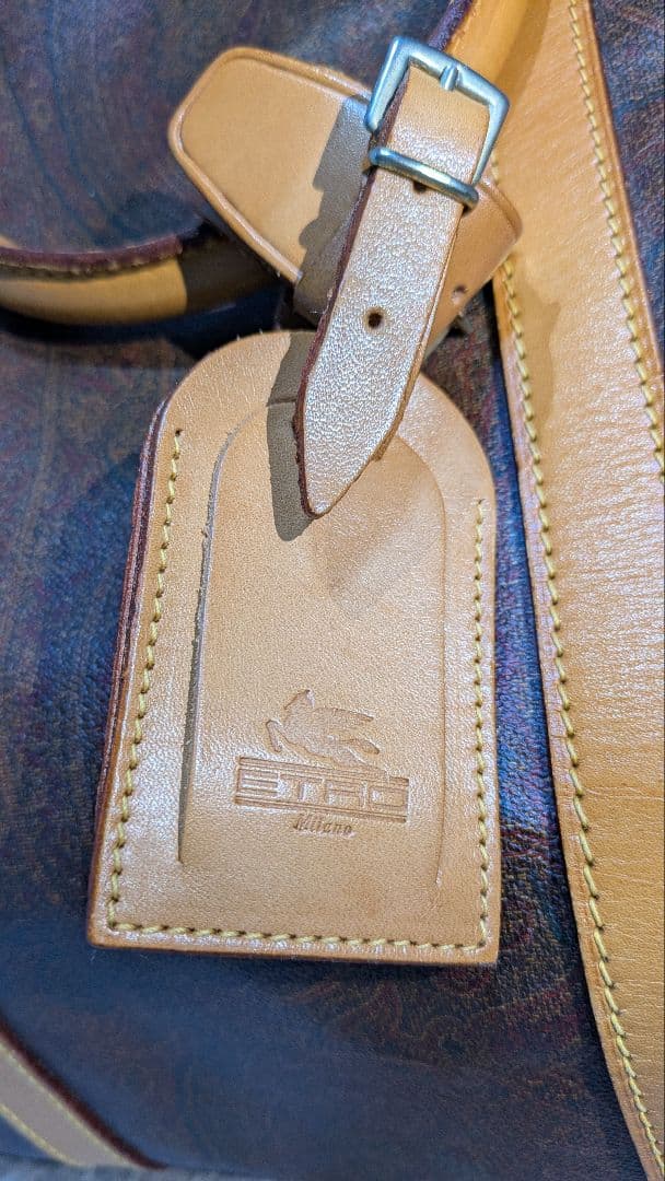 Etro エトロ ペイズリー柄 ボストンバッグ 旅行 大容量