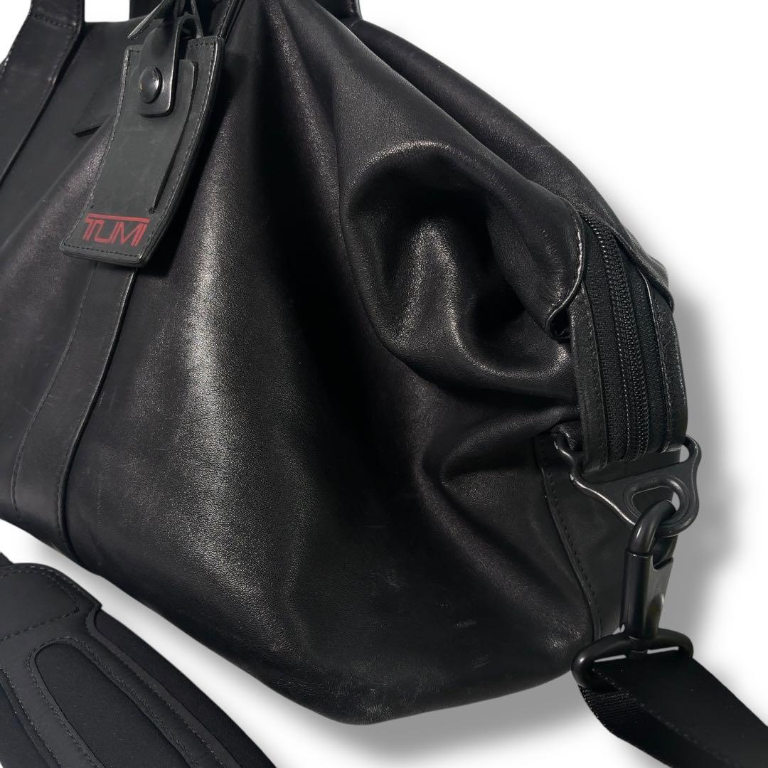 【希少】TUMI トゥミ ボストンバッグ 2way ショルダー　オールレザー 革