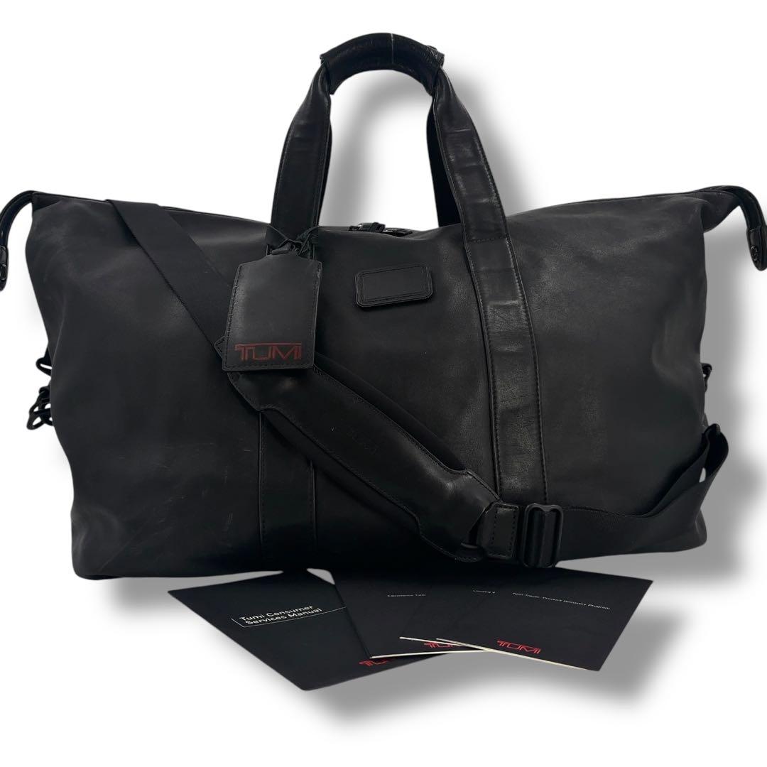 【希少】TUMI トゥミ ボストンバッグ 2way ショルダー　オールレザー 革