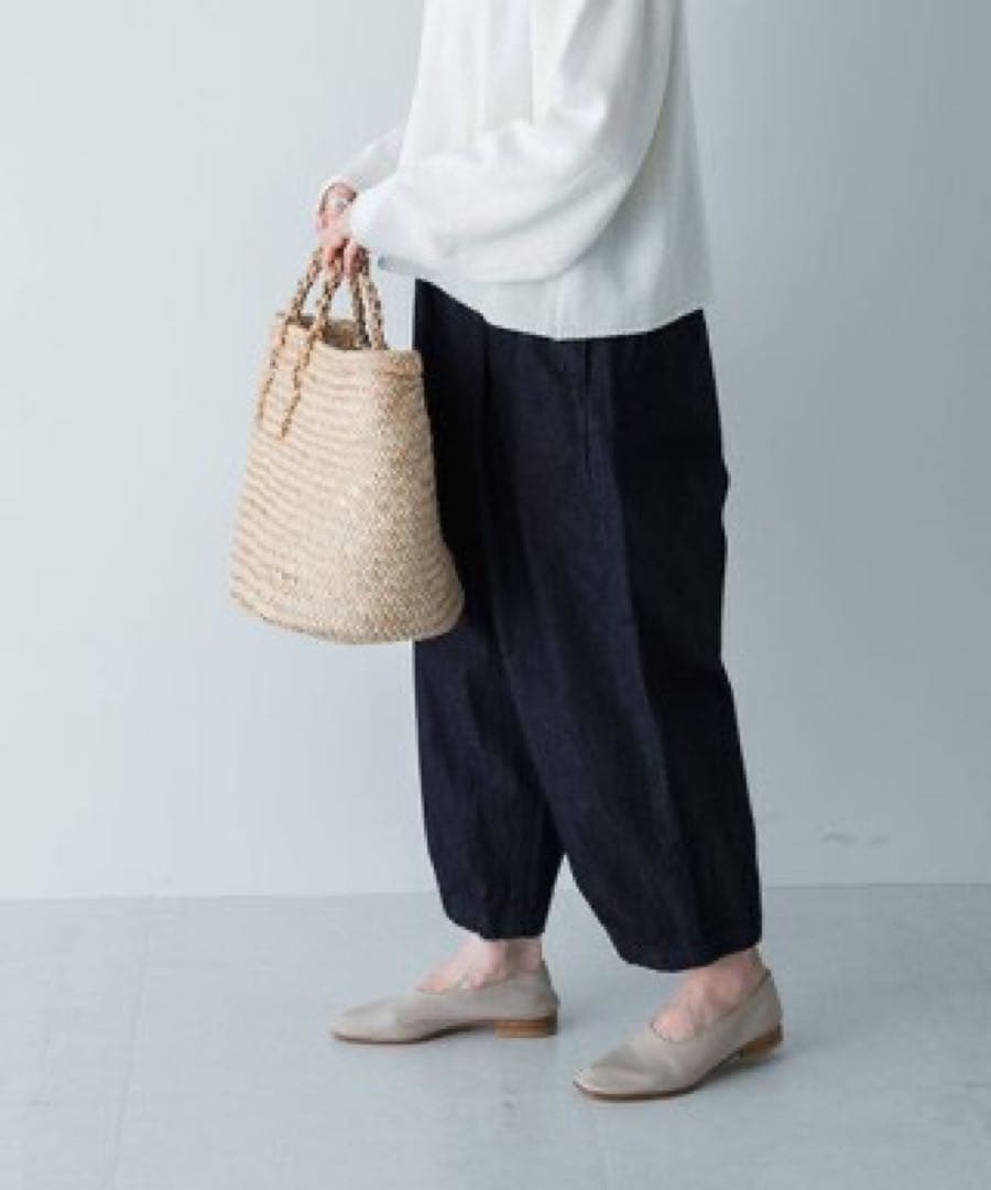 かぐれ　デニムクロップドパンツ　美品