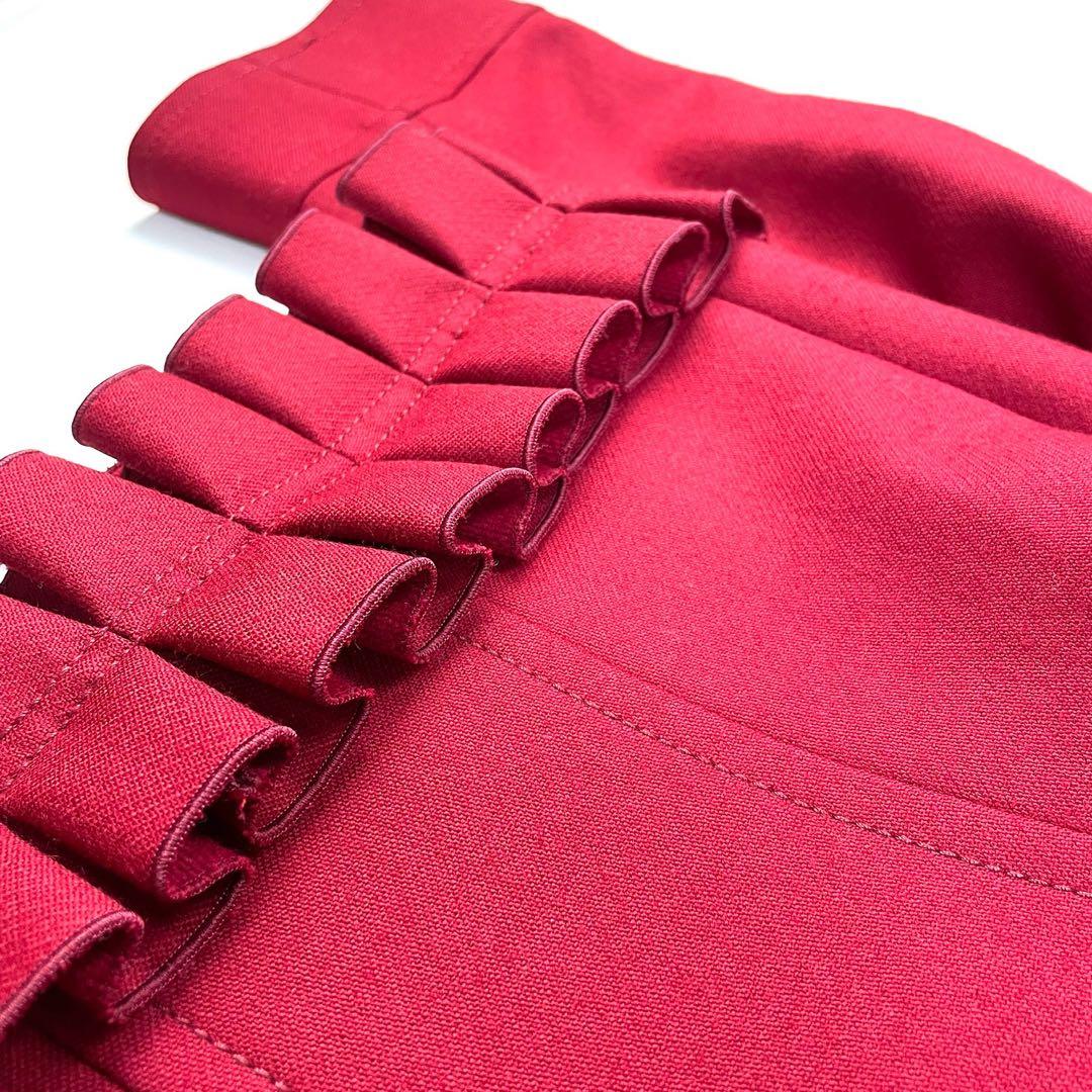 【定価50万超】 VALENTINO ウールジャケット　真紅　極上イタリア製