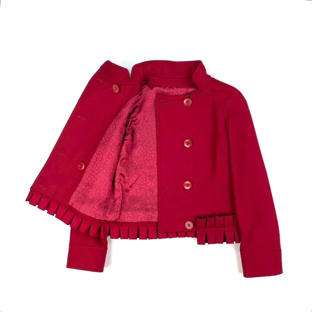 【定価50万超】 VALENTINO ウールジャケット　真紅　極上イタリア製