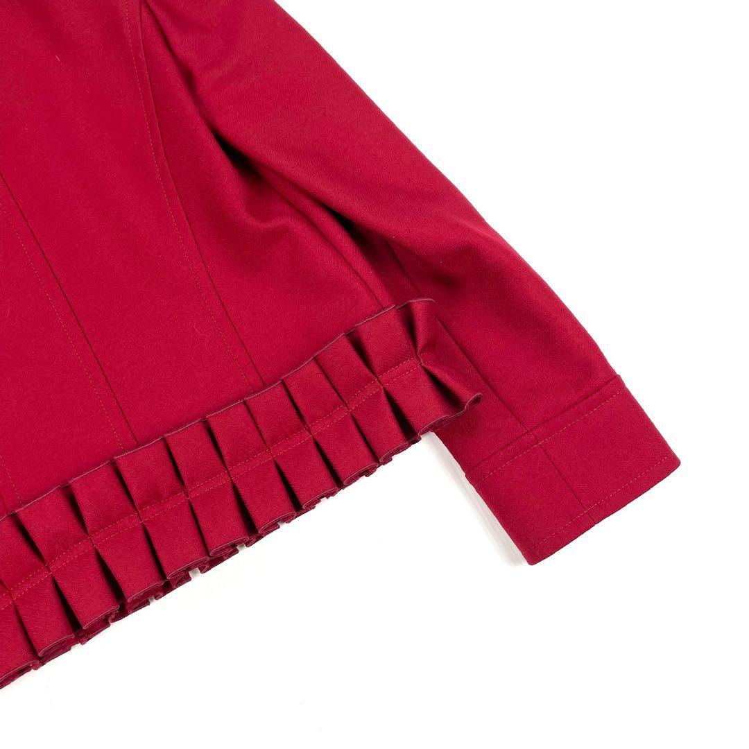 【定価50万超】 VALENTINO ウールジャケット　真紅　極上イタリア製