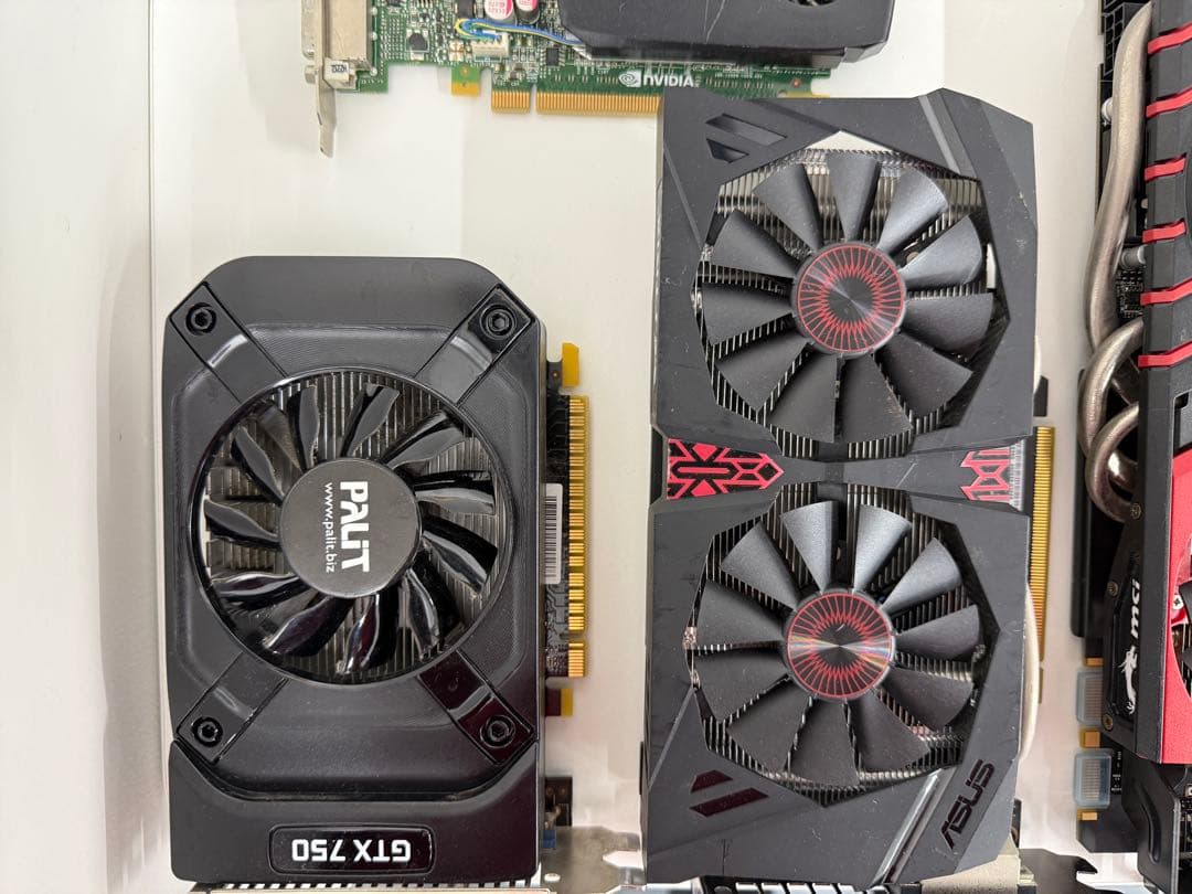 ジャンク・まとめ売りグラフィックボード 9枚セット (GTX980/1050等)