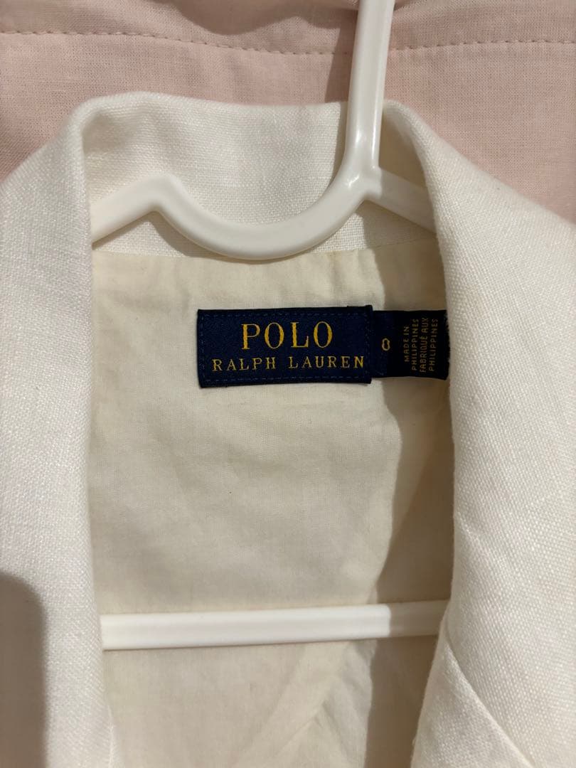 Polo Ralph Lauren ホワイト テーラードリネンジャケット