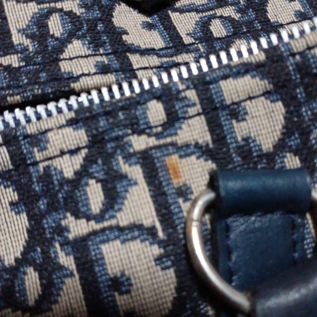Christian Dior ミニボストンバッグ　ヴィンテージ　ディオール　青