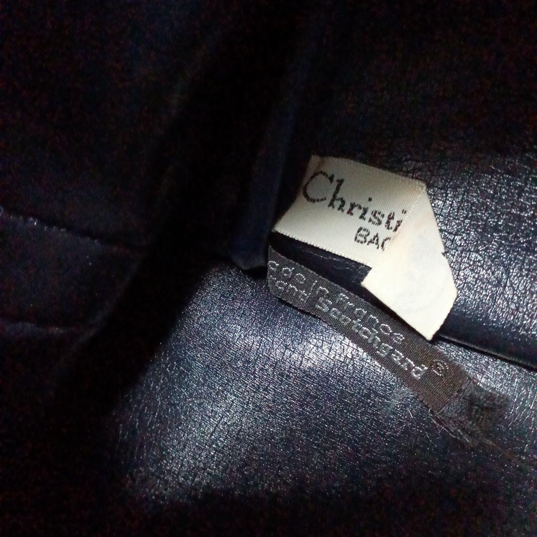 Christian Dior ミニボストンバッグ　ヴィンテージ　ディオール　青