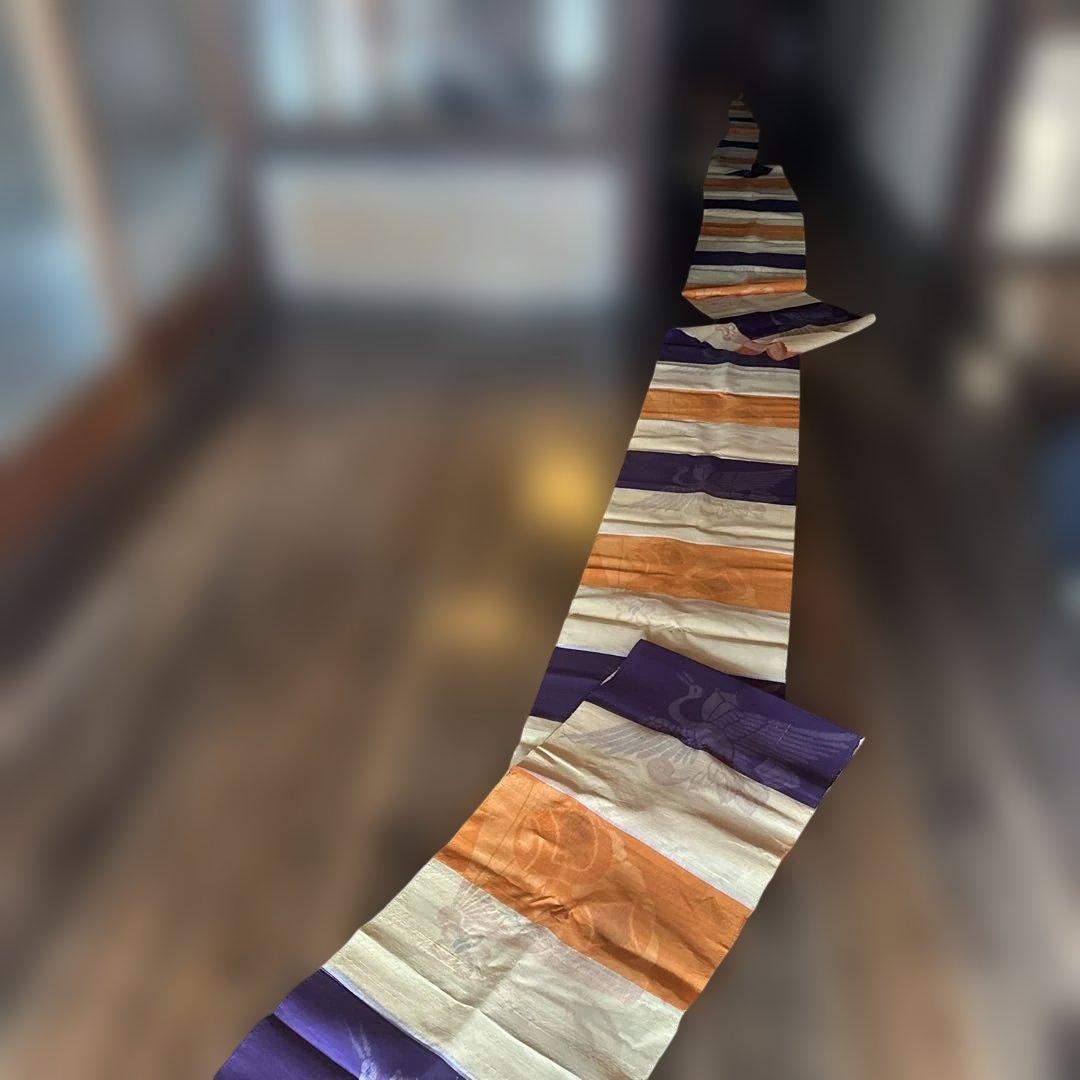 秩父銘仙 正絹反物 11m 戦後期 Chichibu Silk