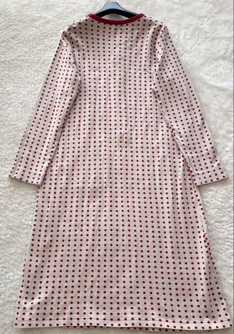 美品　Atsuko Matano ポルカドット　猫　ワンピース　ワコール　綿