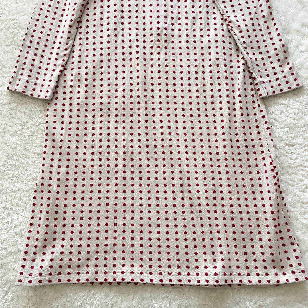 美品　Atsuko Matano ポルカドット　猫　ワンピース　ワコール　綿
