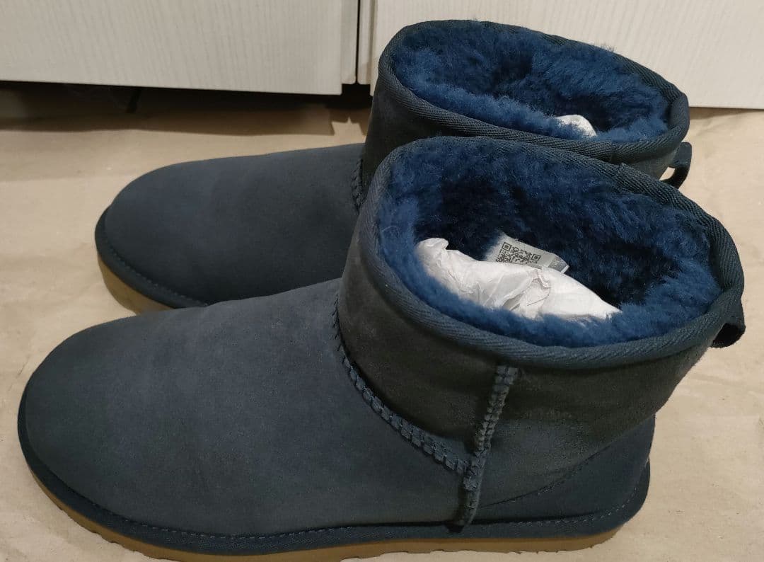 UGGクラシックミニムートンブーツネイビー紺色25